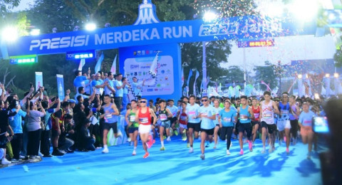 Ribuan Peserta Ramaikan Event Nasional, Presisi Merdeka Run 2026 di Jambi Sukses